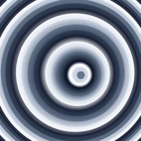 Abstract concentric circles in shades of gray, creating a visual effect. Stock Footage 327259965