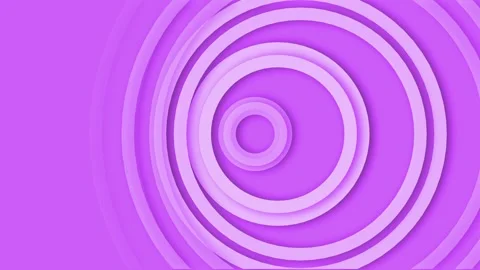 Abstract concentric circles with soft shadows on a clean background minimal.. 库存影片 337083858