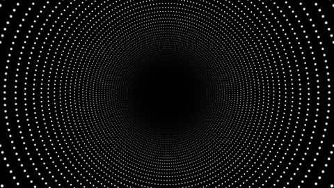 Abstract Concentric Circles Tunnel Background Loop Stock Footage 126049388