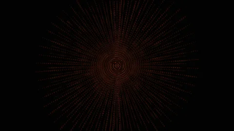 Abstract Concentric Circles Tunnel Background Loop. dots spiral tunnel.  Stock Footage 152174788