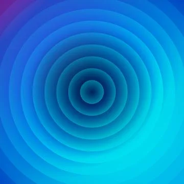 Abstract concentric circles with a vibrant blue and purple gradient background Stock Illustration