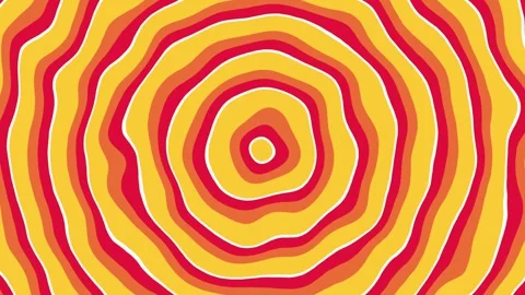 Abstract concentric circles in vibrant colors, a mesmerizing visual. Stock Footage 319455480