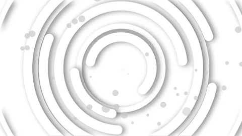 Abstract concentric circular layers with soft shadows animation Stock Footage 335115131