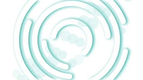 Abstract concentric circular layers with soft shadows animation Stock Footage 335115167