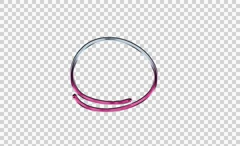 Abstract concentric gradient circle with pink and purple hues transparent Stock Illustration