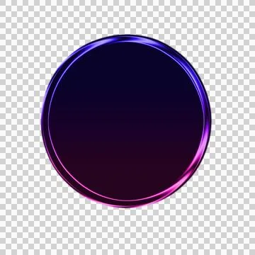 Abstract concentric gradient circle rings in dark purple and blue transparent Stockillustratie