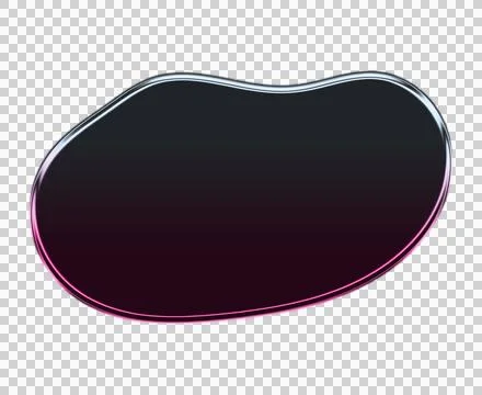 Abstract concentric gradient rings dark purple to black transparent background Stock Illustration