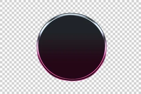 Abstract concentric gradient rings in dark purple and magenta on black Illustrazione stock