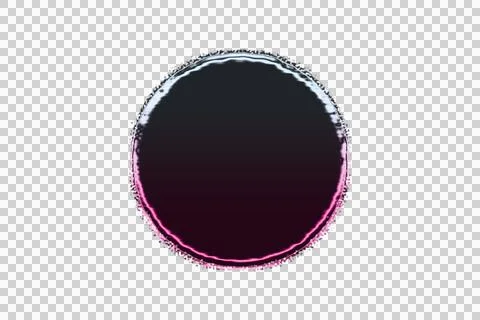 Abstract of concentric gradient rings in pink and black transparent background Stock-Illustration