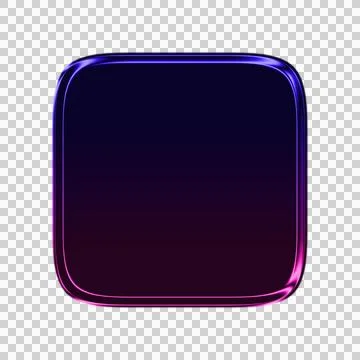 Abstract of concentric gradient rings in purple and blue tones transparent Stock Illustration