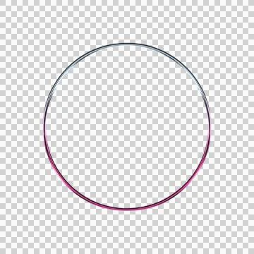 Abstract of concentric pink and white rings with a central white square on dark Stock Illustration