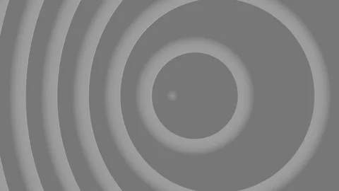 Abstract concentric rings and circles in varying shades animation Видео 335115272