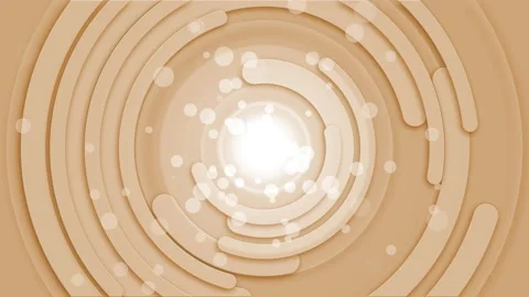 Abstract concentric rings with glowing center and soft bokeh light spots ba.. Stock Footage 335487673