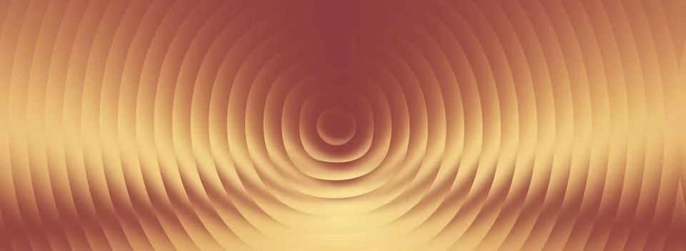 Abstract concentric ripple effect with warm gradient colors illustration Ilustración de archivo