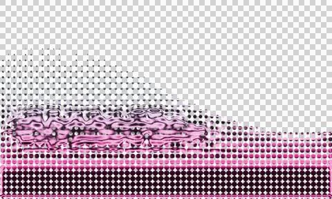 Abstract of concentric wavy lines in pink and gray shades transparent background Stock Illustration
