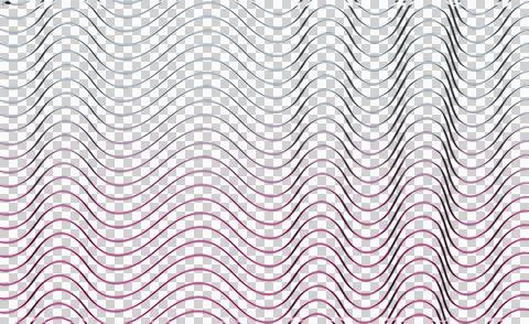 Abstract of concentric wavy lines in pink and white colors transparent Ilustración de archivo