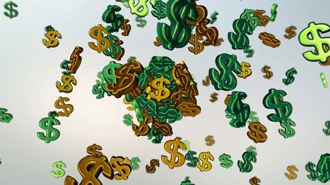 Abstract concept of accumulation of finance. Stock Footage 116272989