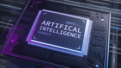 Abstract Concept of Artificial Intelligence Stockillustratie