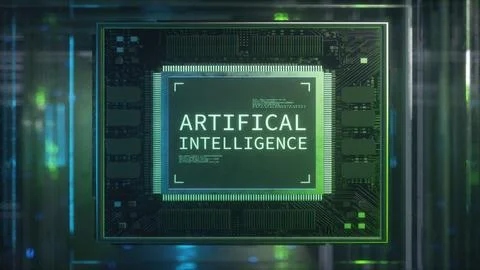 Abstract Concept of Artificial Intelligence Illustrazione stock