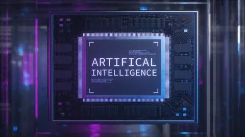 Abstract Concept of Artificial Intelligence Stock Illustration