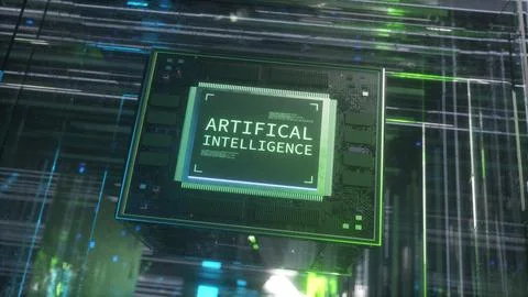 Abstract Concept of Artificial Intelligence Stock Illustration