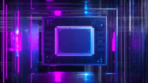 Abstract Concept of Artificial Intelligence Stock Illustration