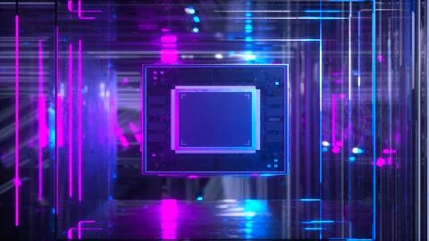 Abstract Concept of Artificial Intelligence イラスト素材