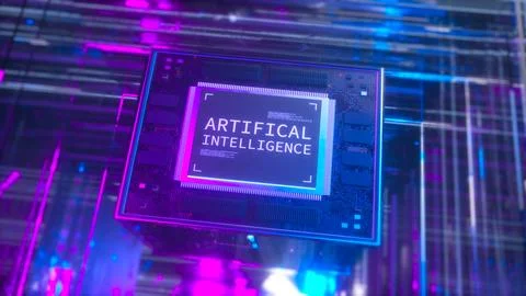 Abstract Concept of Artificial Intelligence Stock Illustration