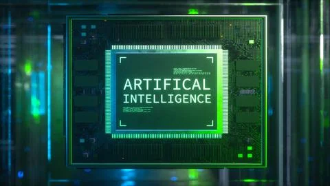 Abstract Concept of Artificial Intelligence Stock Illustration