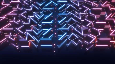 Abstract Concept Background Image Semiconductor nanotechnology and electron s Illustrazione stock