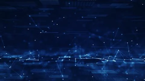 Abstract concept of digital technology and online cybersecurity data protecti Illustrazione stock