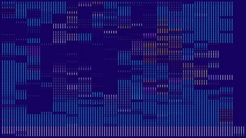 Abstract concept of digital technology... blue background. Strip geometry Stock Illustration