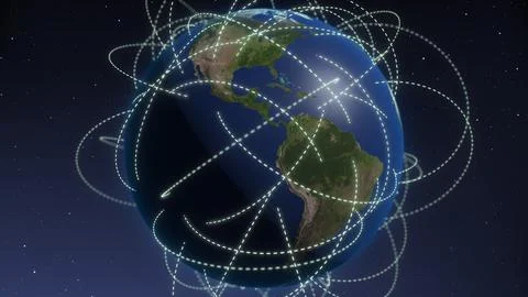 Abstract concept of global network Ilustração Stock