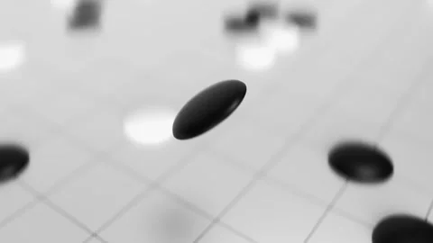 Abstract concept go board game 3d rendered Stock Footage 166139446