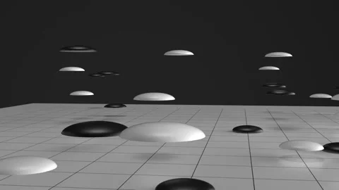 Abstract concept go board game 3d rendered Stock Footage 166139672