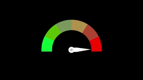 Abstract concept graphic element of speedometer, meter gauge level indicator iso Stock Footage 323382825