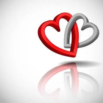 Abstract Concept With Hearts. Abstract Concept With Hearts. Vector Illustr... Stock Photos
