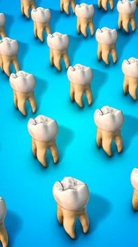 Abstract Concept of Human Molar Tooth Ilustración de archivo