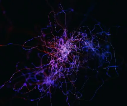 Abstract Concept Neurons Stock Illustration