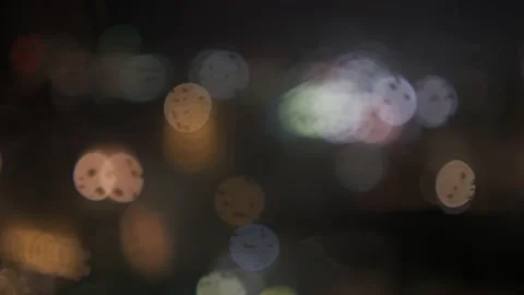 Abstract concept shot with bokeh circles in the background and parallax shadows Stock Footage 157666115