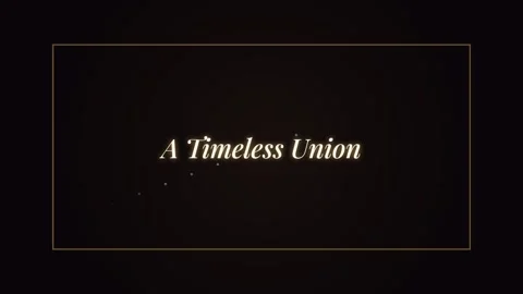 Abstract concept of timeless union: elegant typography reveal on dark backg.. Stock Footage 337501268