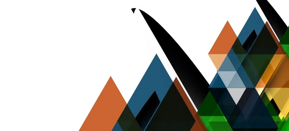 Abstract concept triangle graphic element. Technology background. Banner, poster Stock Illustration