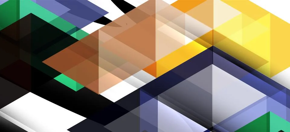 Abstract concept triangle graphic element. Technology background. Banner, poster Stock Illustration