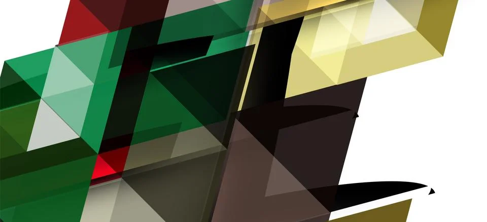 Abstract concept triangle graphic element. Technology background. Banner, poster Stock Illustration