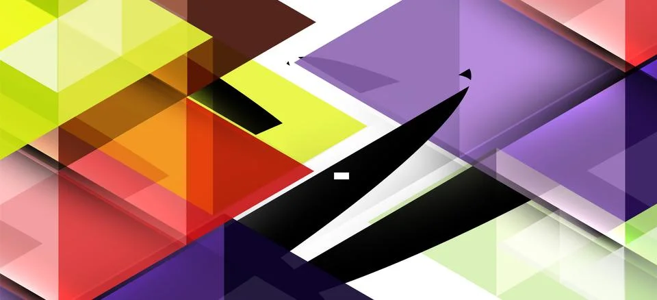 Abstract concept triangle graphic element. Technology background. Banner, poster Stock Illustration