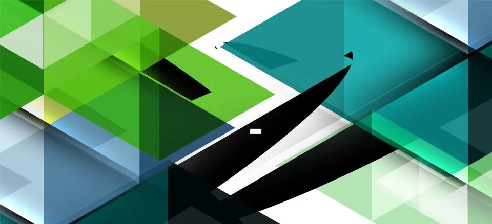 Abstract concept triangle graphic element. Technology background. Banner, poster Stock Illustration