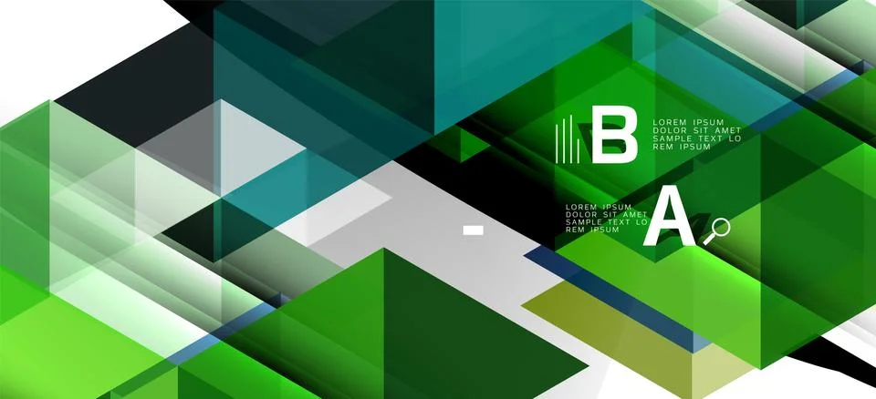 Abstract concept triangle graphic element. Technology background. Banner, poster Stock Illustration