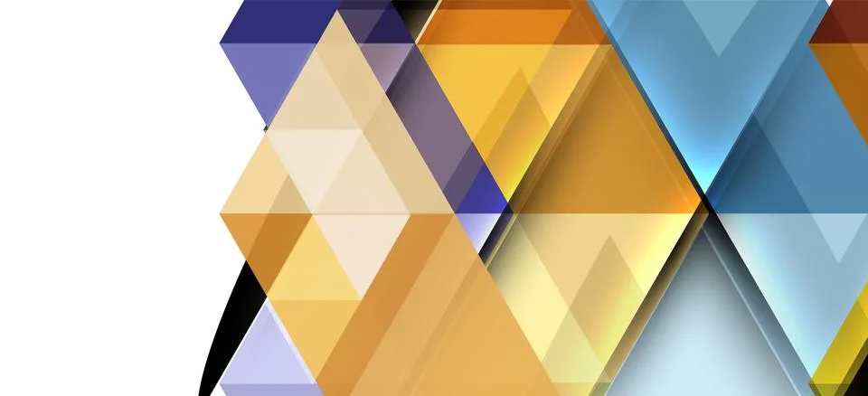 Abstract concept triangle graphic element. Technology background. Banner, poster Stock Illustration