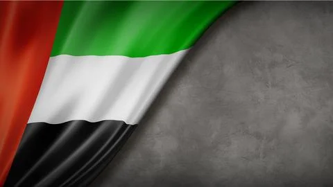 Abstract Concept of UAE Flag Stock Illustration