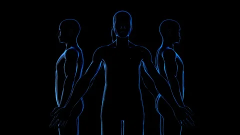 An abstract concept of unity and togetherness - seamless looping. Stock Footage 118015834